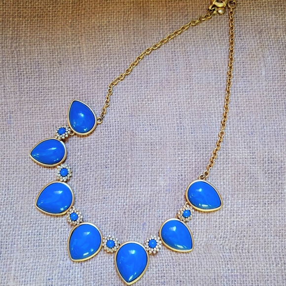 J. Crew blue statement necklace - Picture 2 of 7